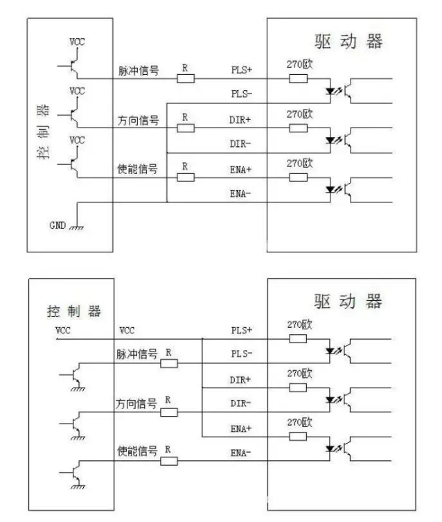 DM542 stepper driver DIP switch setup wiring schematic