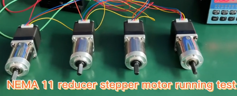 NEMA 11 Reducer Stepper Motor Running Test - stepping motor manufacturers