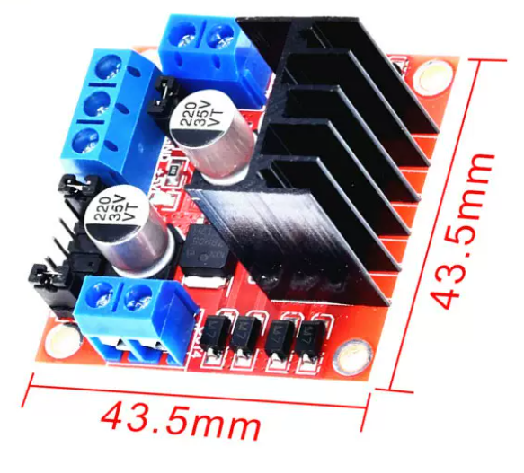 L298N chip - motor drive board module - stepping DC deceleration intelligent trolley robot