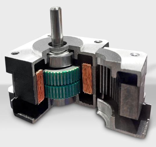 NEMA 34 closed-loop stepper motor internals