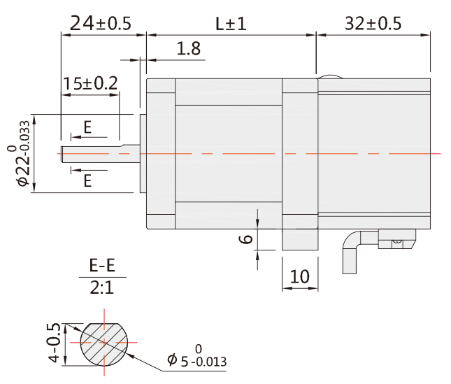 Nema 17 stepper motor with brake dimensions