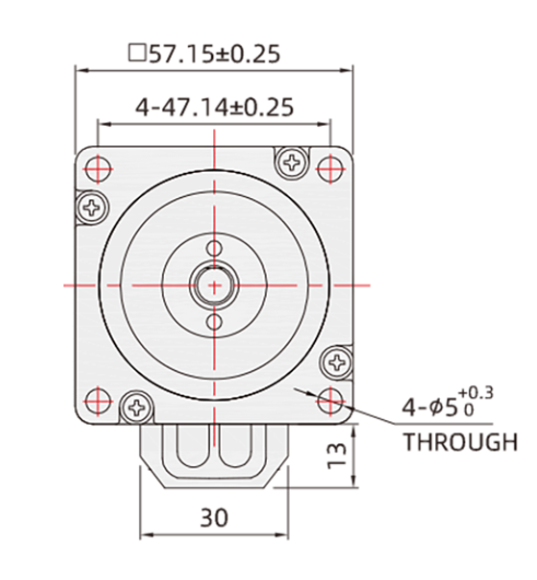 nema 23 stepper motor wiring diagram - NEMA 23 closed-loop stepper motor flange dimensional drawing - NEMA 23 Closed-Loop Stepper Motor - 57mm standard hybrid stepper motor with encoder